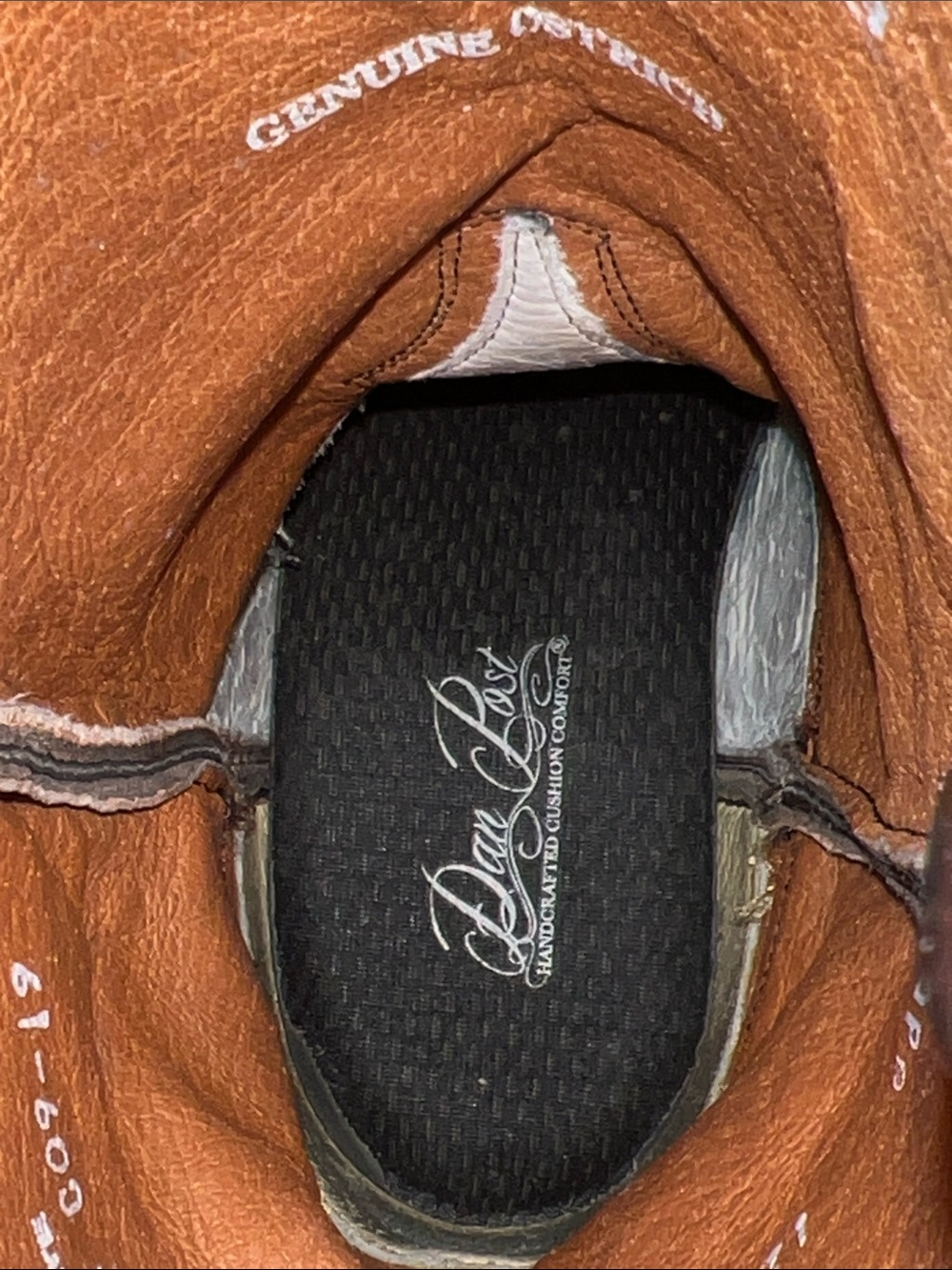 Dan Post Genuine Ostrich/Leather Western Boots - Picture 5 of 8
